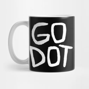 Go Dot, Beckett, Waiting for Godot, Play Godot Mug